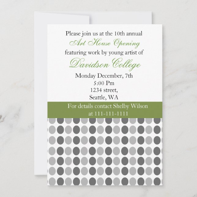 Elegant Corporate party Invitation (Front)