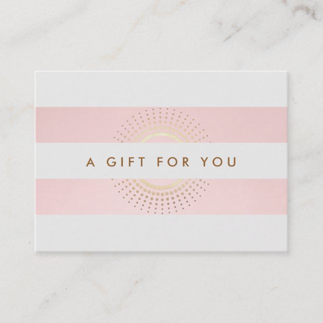 Elegant Cosmetologist Salon and Spa Gift Card (Front)