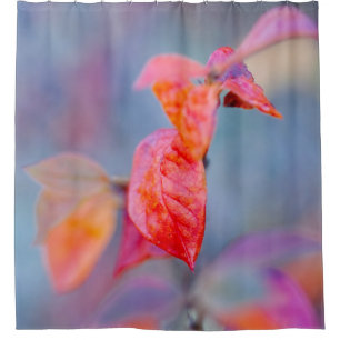 Elegant Cotoneaster Leaves Shower Curtain