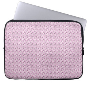 Elegant Cottagecore Flower Pattern Laptop Sleeve