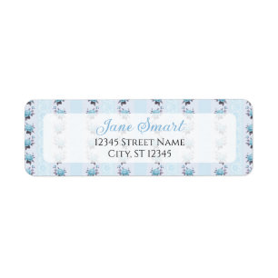 Elegant Cottagecore Return Address Labels (blue)