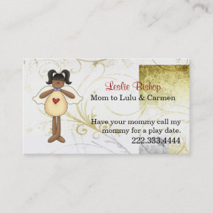 Elegant Country Angel Mummy Play Date Card