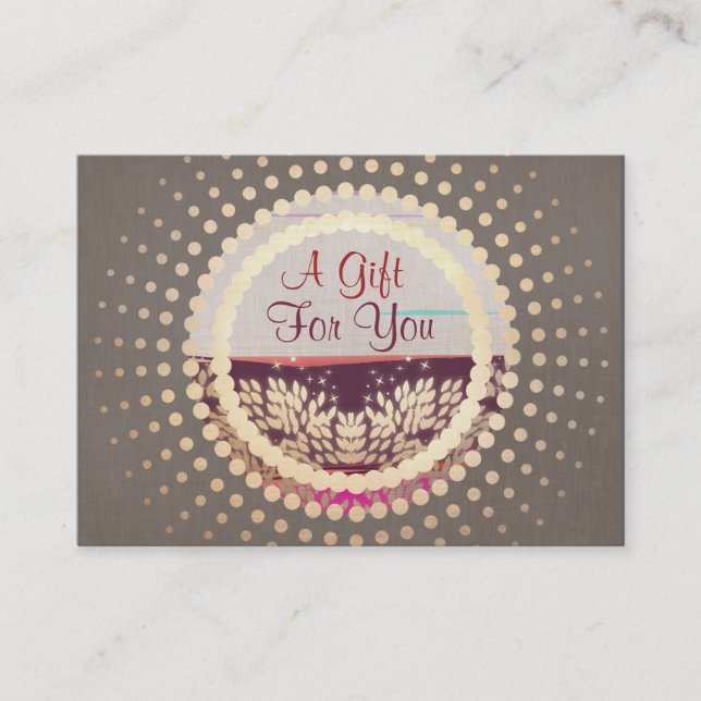 Elegant Country Boutique Gift Certificate (Front)