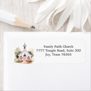 Elegant Country Church Return Address Label