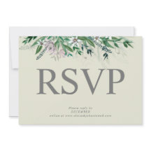 Elegant country floral border rsv[ invitation