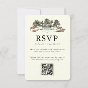 Elegant Country Manor Ranch Response Card