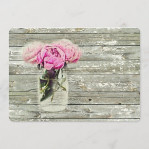 elegant country rose floral birthday party invitation