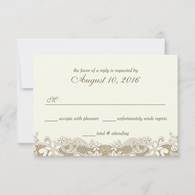 Elegant Country Wedding Response (Front)