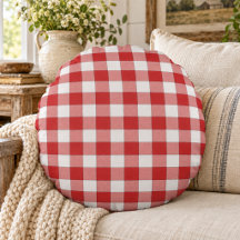 Elegant Countryside Picnic White Red Chequered