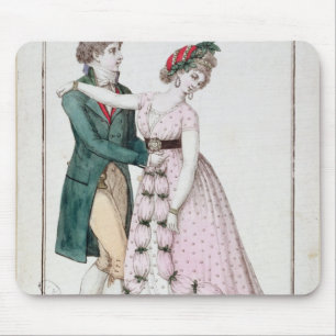 Elegant Couple Dancing the Waltz Mouse Pad