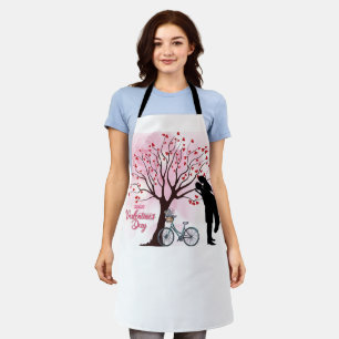 Elegant Couple Lover Valentine's Day Apron
