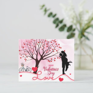 Elegant Couple Lover Valentine's Day Postcard
