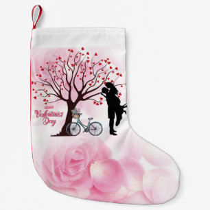 Elegant Couple Lover Valentine's Day Small Christmas Stocking