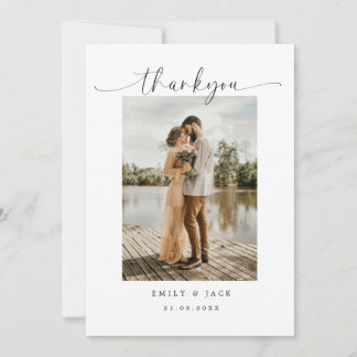 Elegant couple Minimalist Simple Script Wedding Invitation