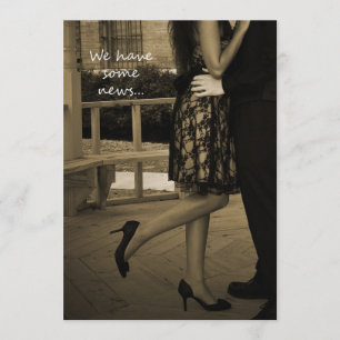 Elegant Couple's Elopement Announcement