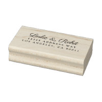 Elegant Couple's Name and Address Wedding