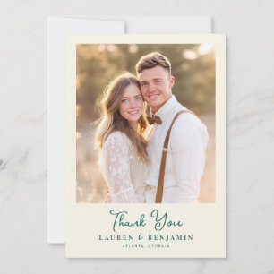 Elegant Couple's Thank You Card