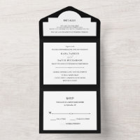 Elegant Couture | Black and White Wedding