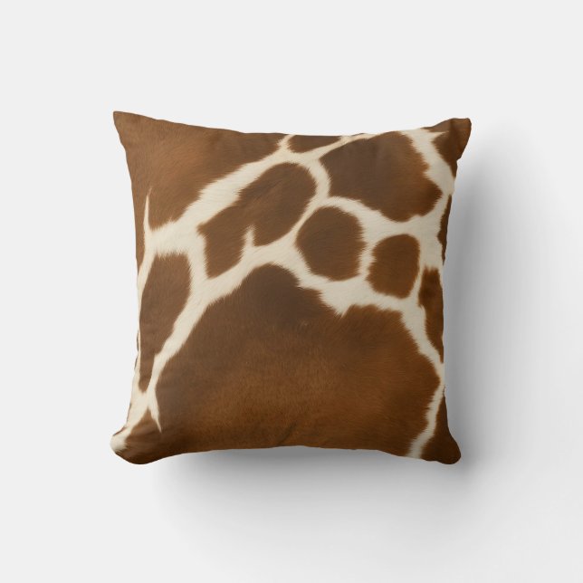 Elegant Cow Faux Leather Modern Collection Cushion (Front)
