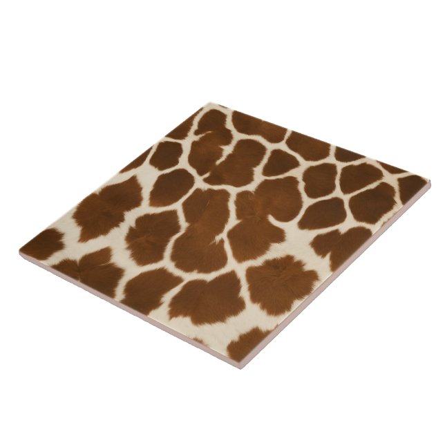 Elegant Cow Faux Leather Popular Collection Ceramic Tile (Side)