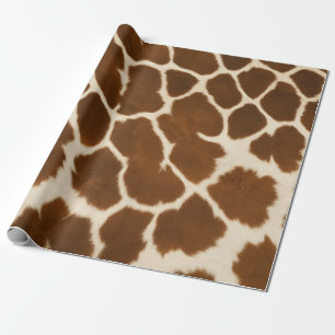 Elegant Cow Faux Leather Popular Collection Wrapping Paper