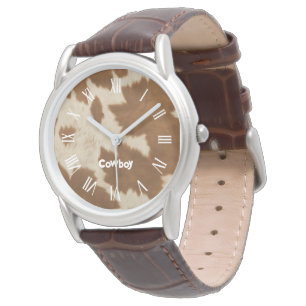 Elegant Cow Faux Leather Trendy Collection Watch
