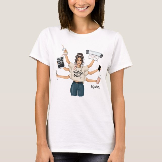 Elegant Crafting Queen Branding T-Shirt (Front)