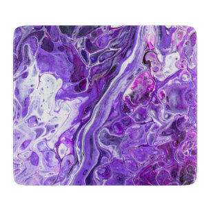 Elegant Crazy Lace Agate 7 - Ultra Violet Purple Cutting Board