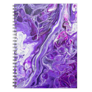 Elegant Crazy Lace Agate 7 - Ultra Violet Purple Notebook