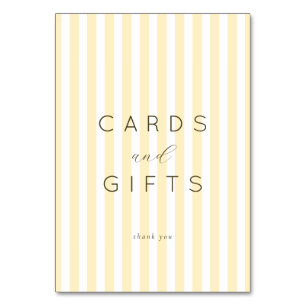 Elegant Cream and Yellow Thank You Card