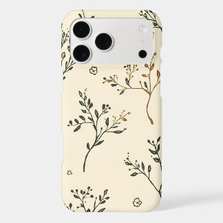 Elegant Cream Botanical Branches Floral Phone Case