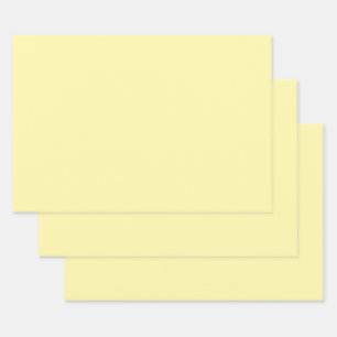 Elegant Cream Solid Colour  Wrapping Paper Sheet