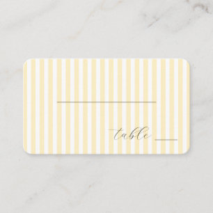 Elegant Cream Stripes Place Card