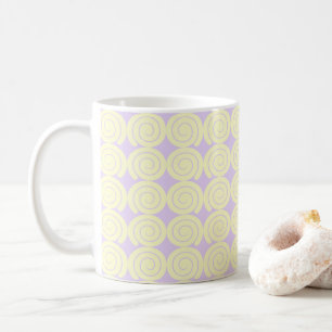 Elegant Cream Swirl Pattern Coffee Mug