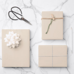 Elegant Cream Wrapping Paper Sheets