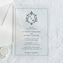 Elegant Crest Monogram Wedding