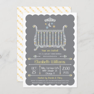 Elegant Crib — Baby Shower Invitation