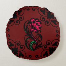 Elegant Crimson Paisley Custom Soft