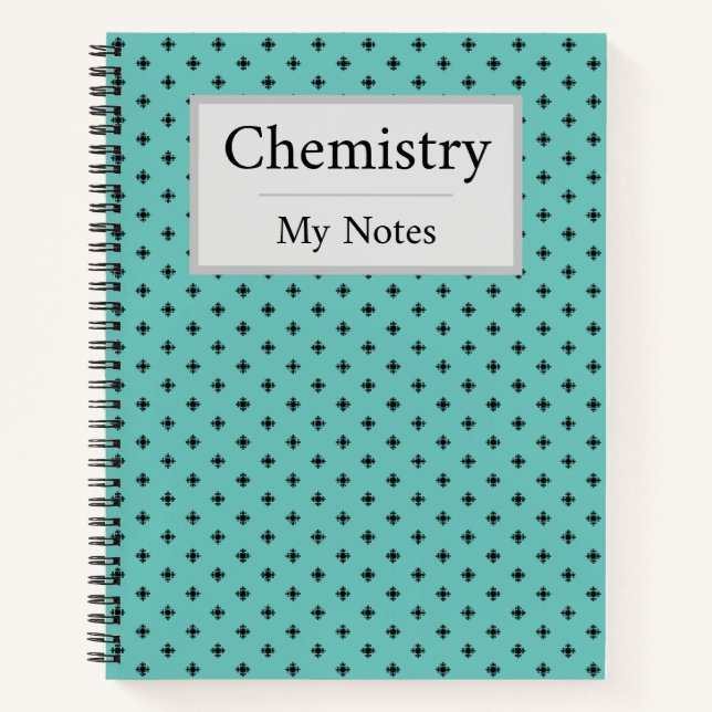 Elegant Cross Geometric Design Notebook (Front)