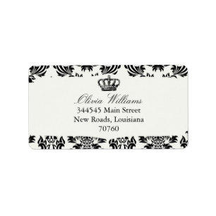 Elegant Crown Label