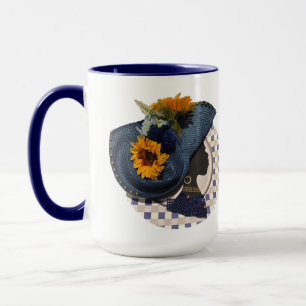ELEGANT CROWNS - BLUE SUNFLOWER MUG