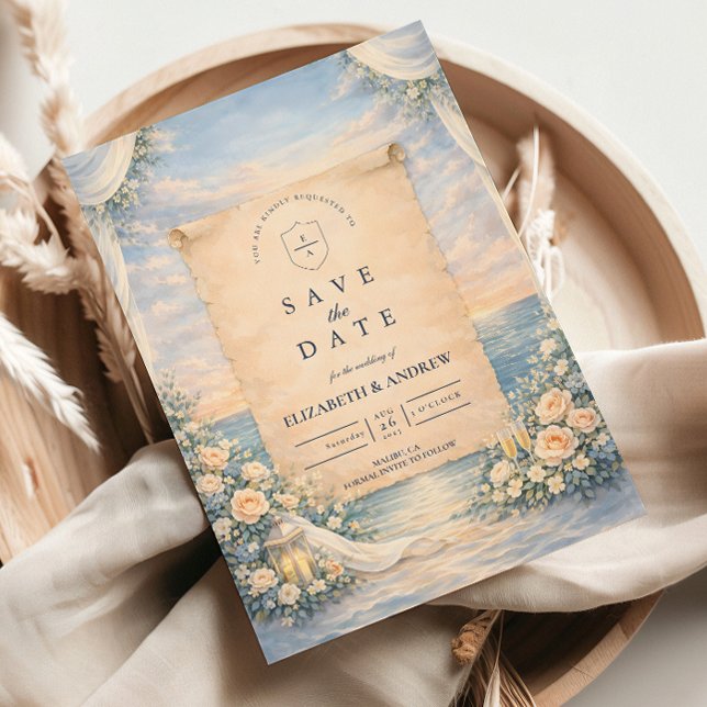 Elegant Cruise Ship Wedding Save The Date (Creator Uploaded)