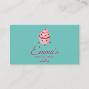 Elegant Cupcake Bakery Baker Chef Catering Business Card