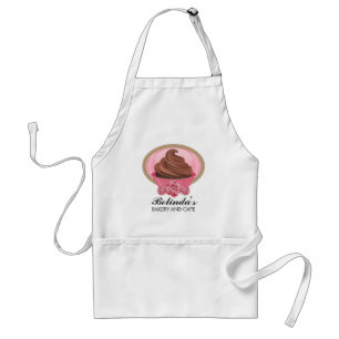 Elegant Cupcake Bakery Personalised Apron