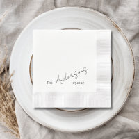 Elegant Cursive Custom Text Simple Wedding