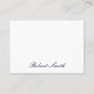 Elegant Cursive (Deep Purple) Business Card