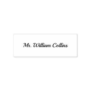Elegant Cursive Script Personalized Signature  Self-inking Stamp