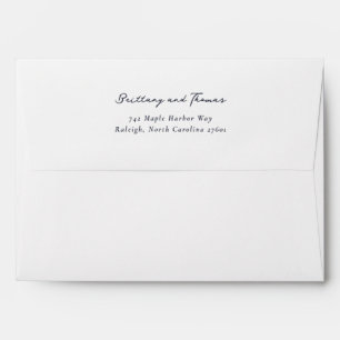 Elegant Cursive Serif Black Minimalist Envelope