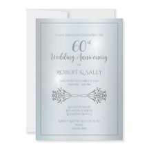 Elegant Custom 60th Wedding Anniversary Party