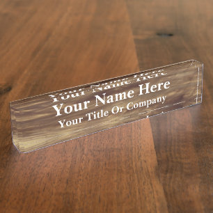 Elegant Custom Acrylic Nameplate